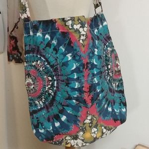Canvas Boho Messanger Style Bag  NWT